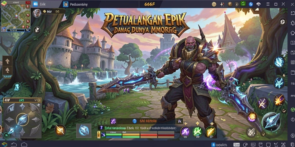 Screenshot gameplay 666F menampilkan aksi seru dalam dunia MMORPG.
