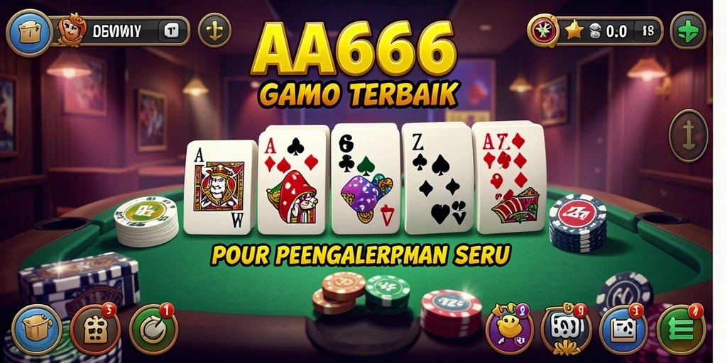 Screenshot utama AA666 menampilkan gameplay Domino yang seru dan menarik.