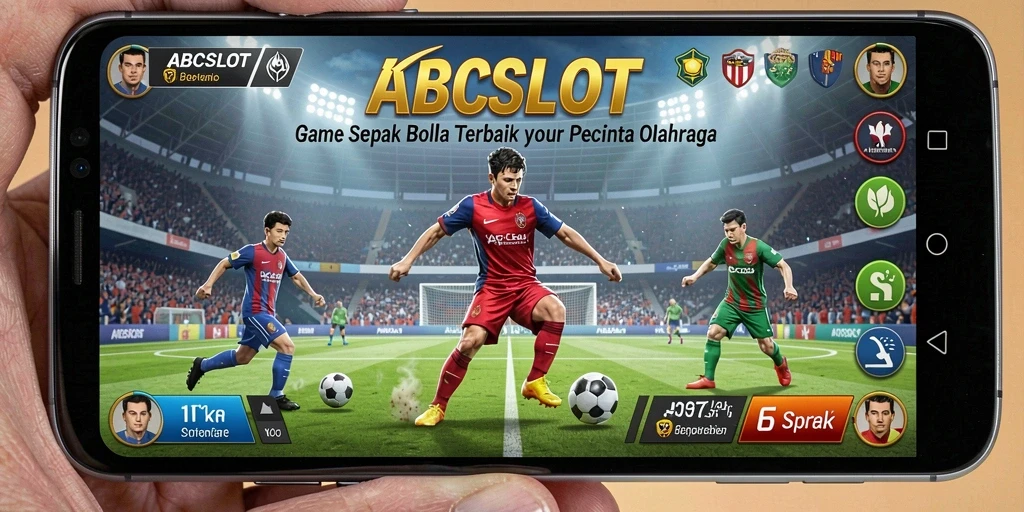 Tampilan menarik dari gameplay ABCSLOT yang penuh aksi sepak bola.