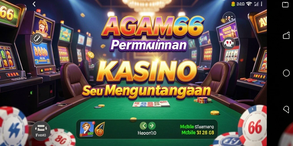 Screenshot AGAM66 menampilkan antarmuka permainan Kasino yang modern dan menarik.