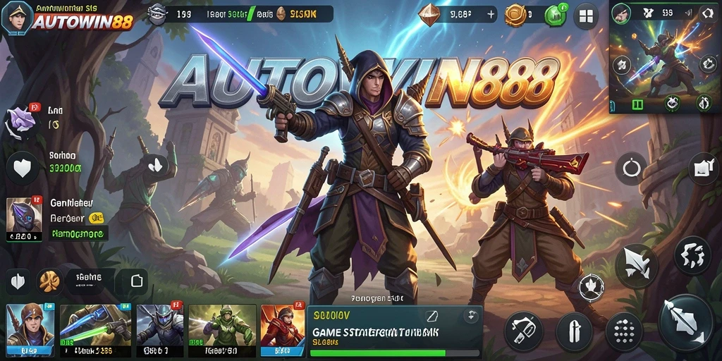 Tampilan gameplay AUTOWIN88 yang seru dengan taktik strategi.