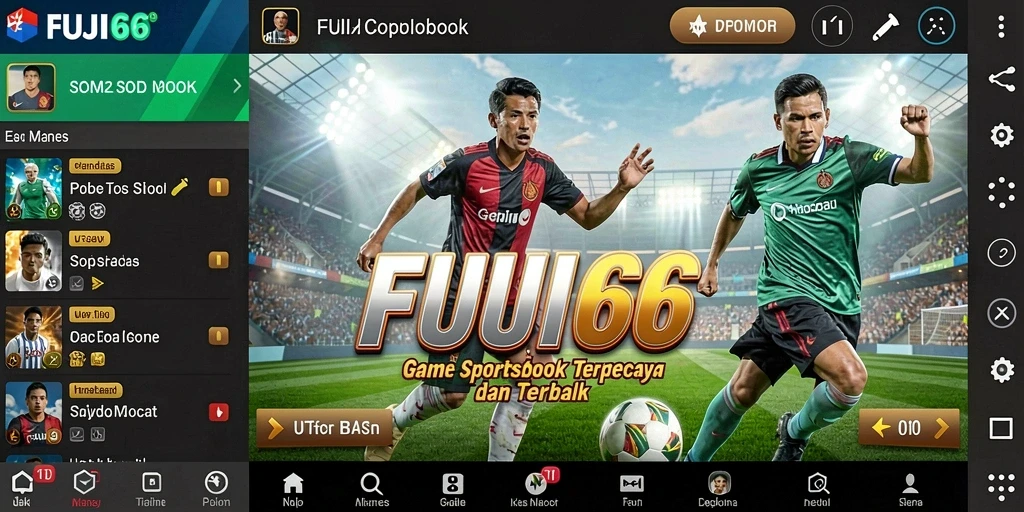 Tampilan gameplay seru dalam aplikasi FUJI66 yang menarik untuk Sportsbook.