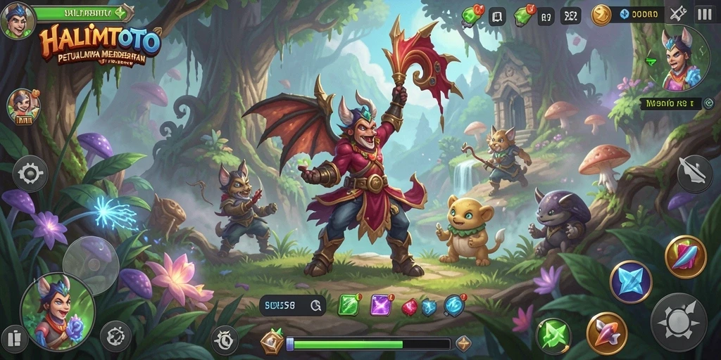 Tampilan gameplay HALIMTOTO yang menggugah semangat petualangan.
