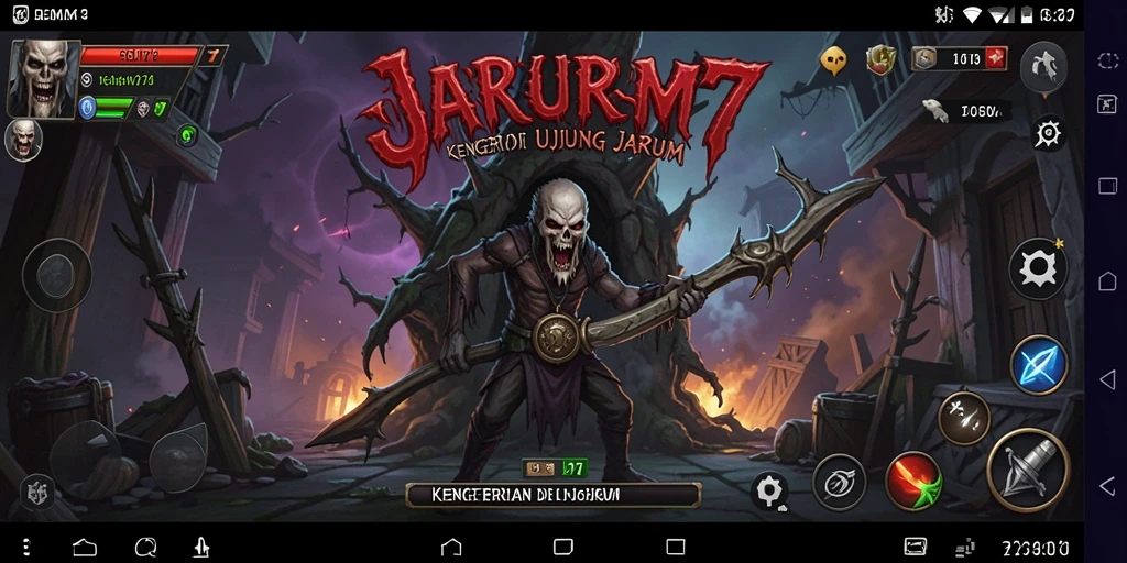 Gameplay menyeramkan JARUM77 dengan suasana yang mencekam.
