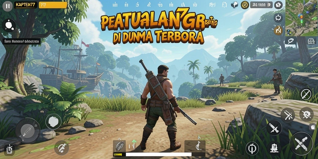 Gameplay KAPTEN77 dengan eksplorasi dunia terbuka yang seru.