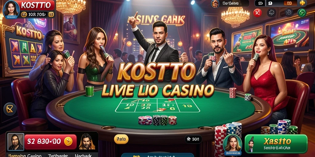 Gameplay KOSTOTO yang seru dengan dealer profesional dan pilihan permainan yang menarik.