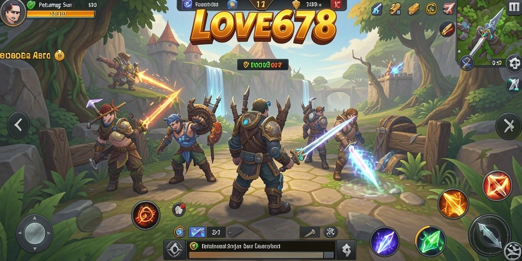 Gameplay seru LOVE678 dengan pertarungan epik dan grafik menawan.