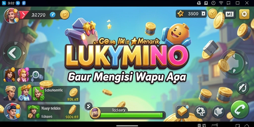 Tampilan gameplay LUKYMINO yang menarik dan interaktif.