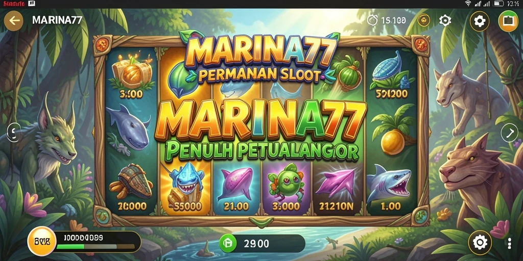 Screenshot MARINA77 menampilkan gameplay Slot yang seru dan menawan.