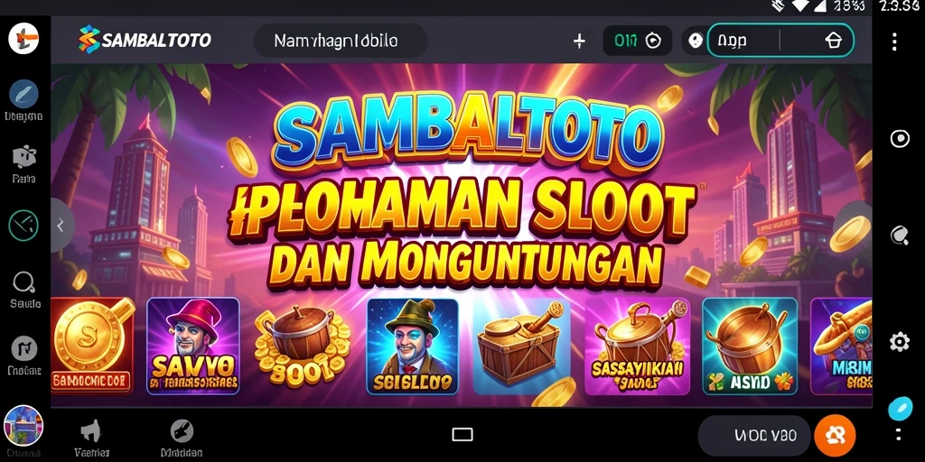 Tampilan gameplay menawan dari SAMBALTOTO di layar smartphone.