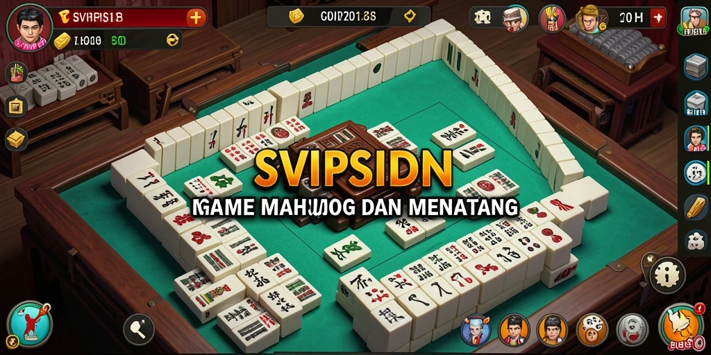Tampilan gameplay Mahjong yang menarik dan interaktif di SVIPSIDN.