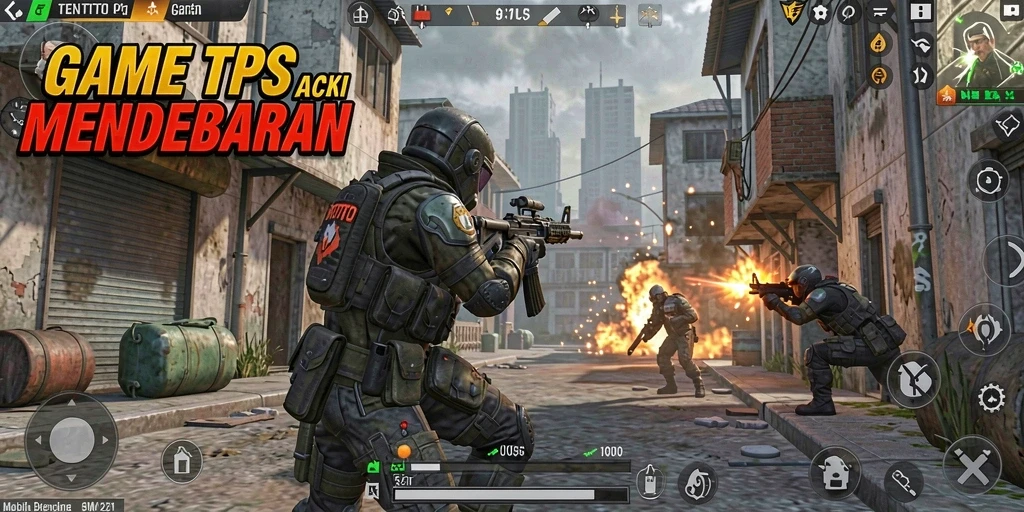 Tampilan gameplay utama TENTOTO yang seru dan mendebarkan.