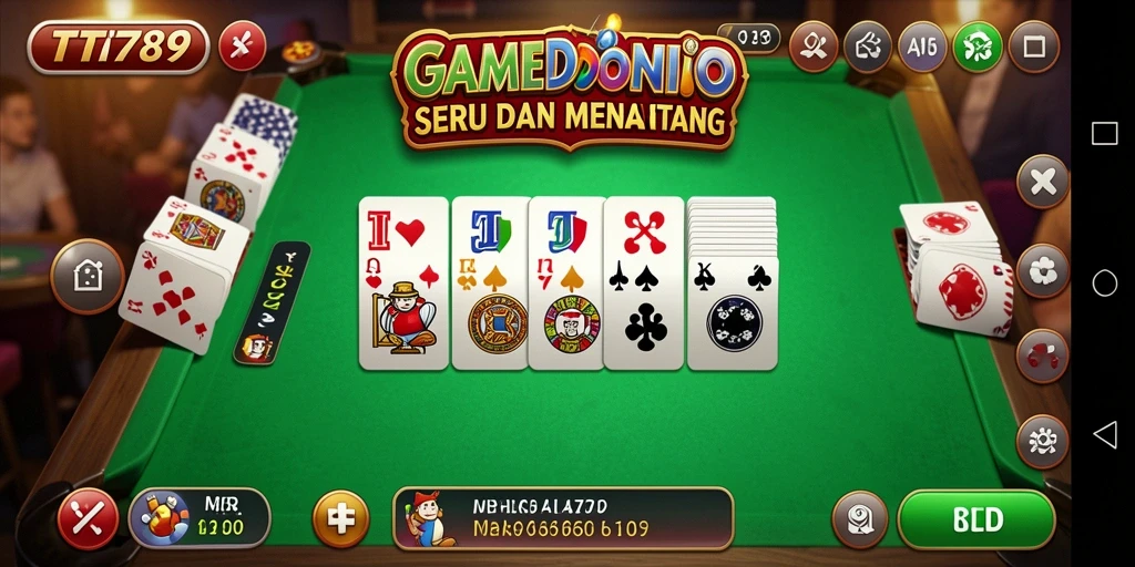 Screenshot gameplay TT789 menampilkan aksi seru bermain domino.