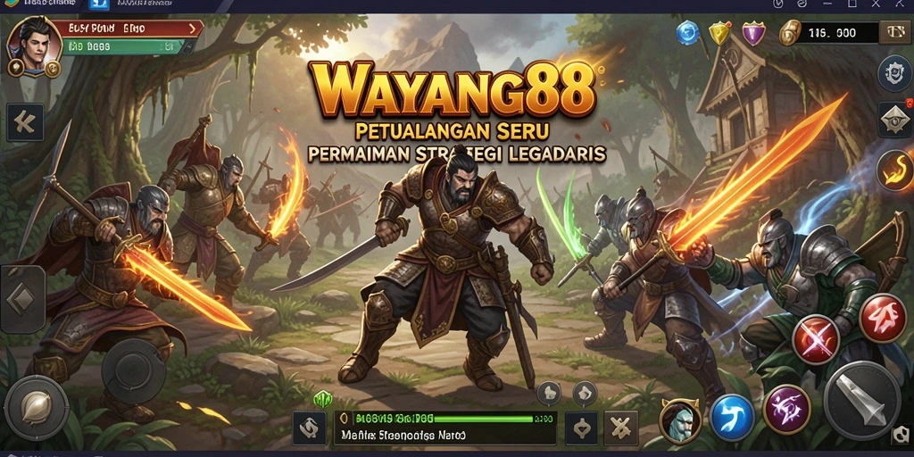 Tampilan gameplay <strong>WAYANG88</strong> yang menegangkan dan penuh strategi.