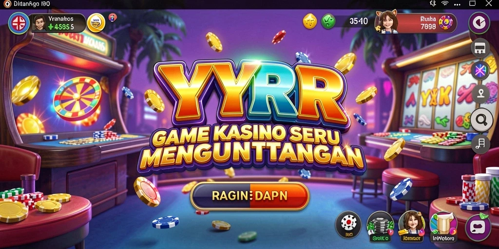 Screenshot utama YYRR menampilkan aksi seru permainan Kasino yang menggembirakan.